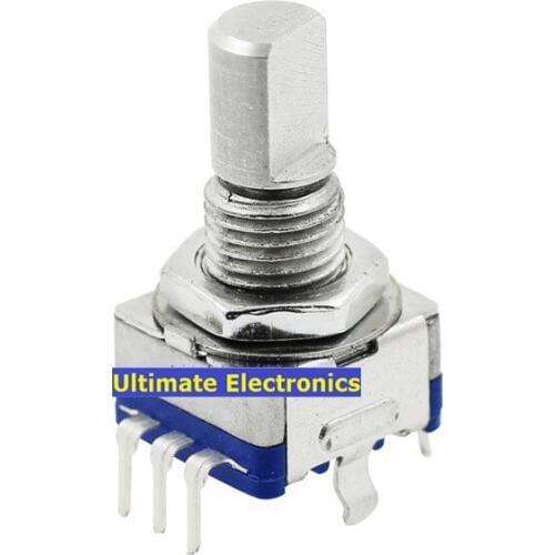 2pcs Axle Shaft | 15mm Coded Switch Rotary Encoder EC11 Audio Digital Potentiometer With Switch