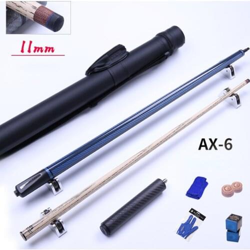 2021 FURY AX Carbon Pool Cues Billiards Cue 11MM with Pool Cue Case Set,Carbon Handle,Carbon Cue Joint Protector ,Extension