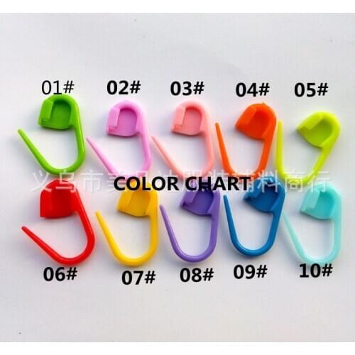 500PCS 11 COLORS Quality Stitch markers holders plastic locking crochet knitting Size 22mm FREE POSTAGE