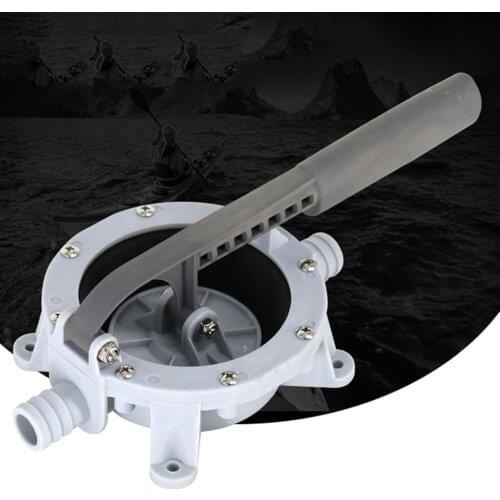 720GPH Boat Marine Manual Diaphragm Hand Bilge Water Pump with Handle, White
