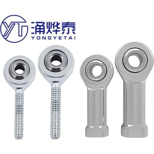 YYT 2PCS 3D printing accessories M4/M3 threaded fisheye rod end joint bearing SA3/4T/K SI3/4T/K joint