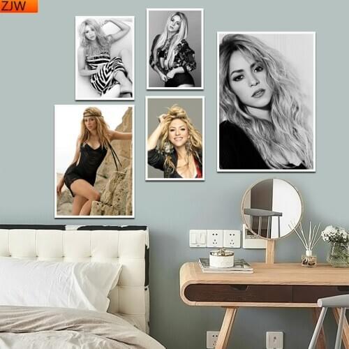 Shakira Poster Latin Rock Alternative Female Singer 5D DIY Diamond Painting Diamond Embroidery Diamond Mosaic Full Layout Home D