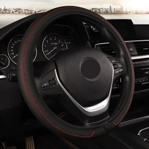 Car Steering Wheel Pokrowiec Na Kierownice Universal Funda Volante Coche Leather Steering Wheel Cover Assessoires Interior