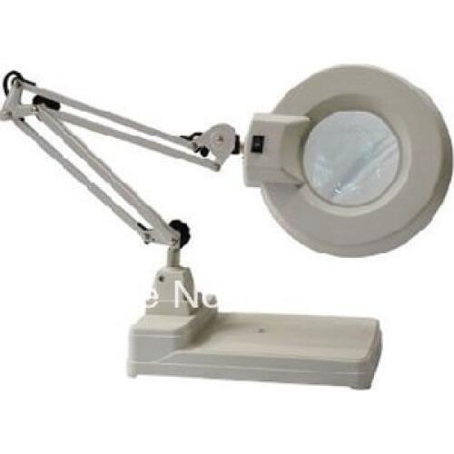 Free choose:10x, 20 X,Desktop Magnifier with Light and Stretchable ,Folding