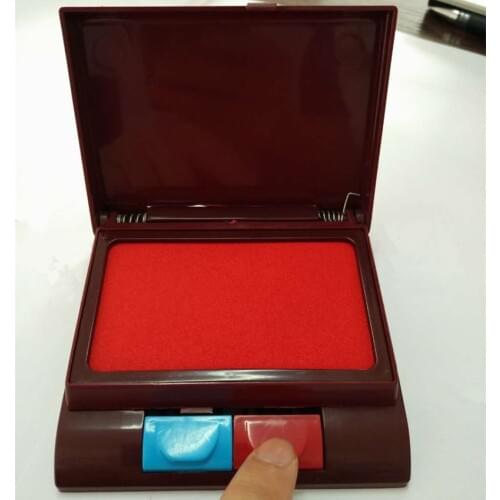 Big craft scrapbooking ink pads for rubber stamps blue + red