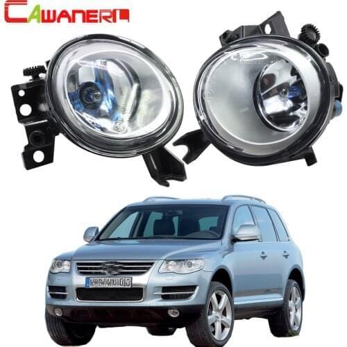 Cawanerl Car Fog Light 100W H11 Halogen Bulb DRL 12V Styling For Volkswagen Touareg 2003 2004 2005 2006 2007 2008 2009 2010