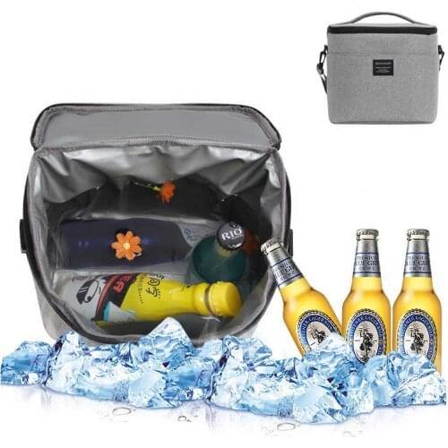 Insulated Bag Summer Beer Keep Cool Waterproof Lunch Box Bag Travel Outdoor Hiking Beach Picnic BBQ Party Reusable Grocery Bags