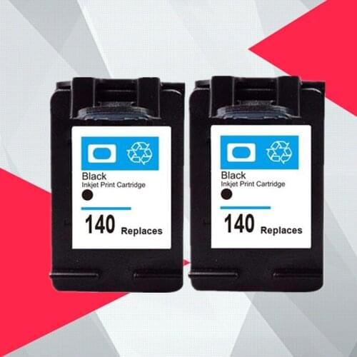 2Pack Black Ink cartridge compatible for HP 140 141 for HP140 C4583 C4283 C4483 C5283 D5363 Deskjet D4263 D4363 C4480 printer