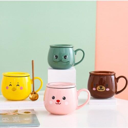 Ceramic Mug Frog Northern European Cartoon Coffee Milk Latte Cup Tumbler Cups Creative Big Belly Cup Drinkware Household Gift