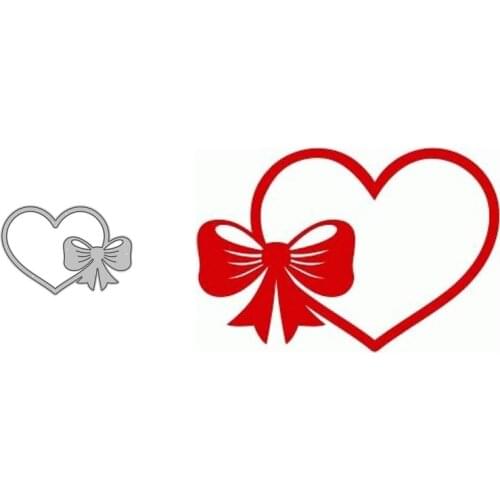 Metal cutting dies Streamer Heart mold card Scrapbook paper craft knife mould blade punch stencils New 2021