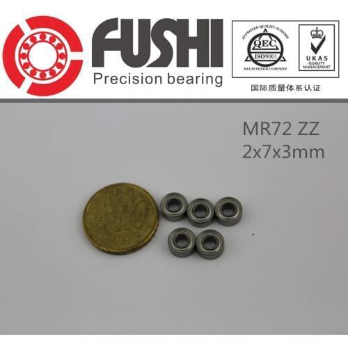 MR72ZZ Bearing ABEC-1 (50PCS) 2X7X3 mm Miniature MR72 ZZ Ball Bearings WML2007 ZZX