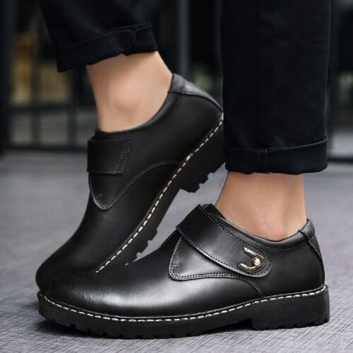 Leather Men Cowhide Shoes Leather Shoes Men Comfortable Fashion Sneakers British Casual Single Shoes Leather Shoes Formal Shoes