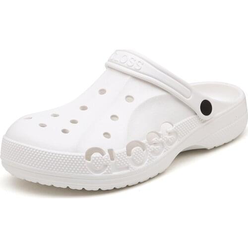 New Summer Clogs Men Casual Shoes Mules Sandals Beach Slippers Casual Male Water Hollow Jelly Chaussure Homme Breathable Shoes