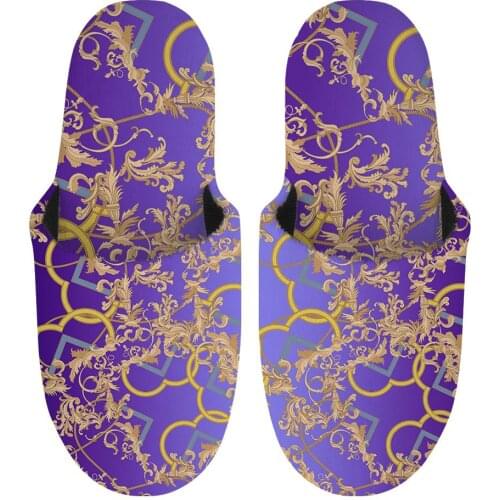 NOISYDESIGNS slippers house womens shoes home creative pattern flowers floral lovers adult slipper winter shoes slippers purple