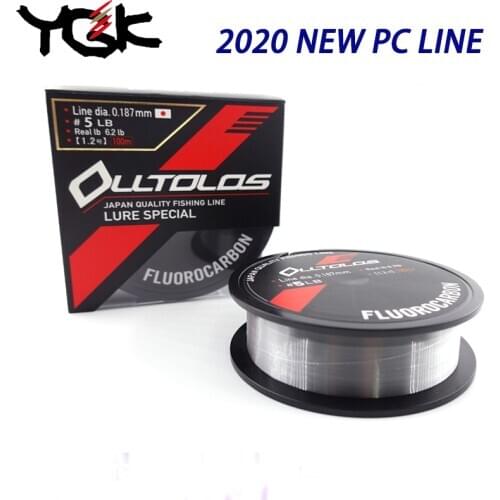 2020 New Original YGK Strength Strong wear resistance fishing line Fluoro Carbon Transparent Monofilament lure main line FC 100M