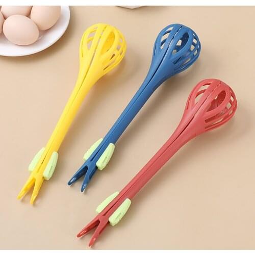 New ABS Kitchen Whisk Versatile Dual-Use Manual Egg Whisk Food Tongs for Baking Multi Purpose Home Baking Food Tong Kitchen Tool