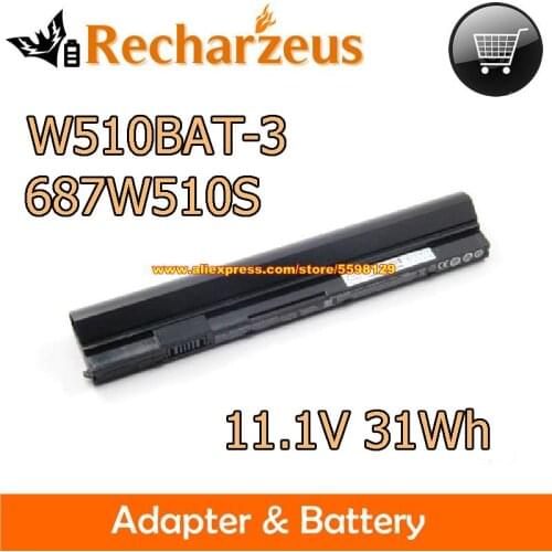 Genuine W510BAT-3 Battery For CLEVO W331AU lb-j521s-ssd2-kk LB-J324S-PR-EX2 W331AU LB-J301X-SSD Rechargeable Luvbook LB-C240B