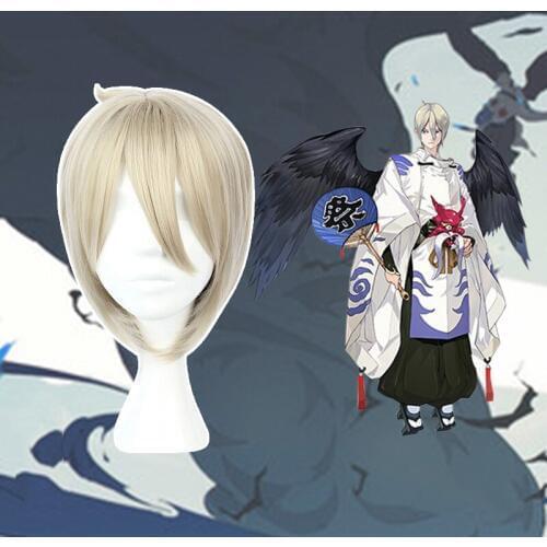 Game Onmyoji Cosplay Wigs Dai Ten Guu Cosplay Wigs Heat Resistant Synthetic Game Cosplay Wig Halloween Carnival Cosplay Wigs