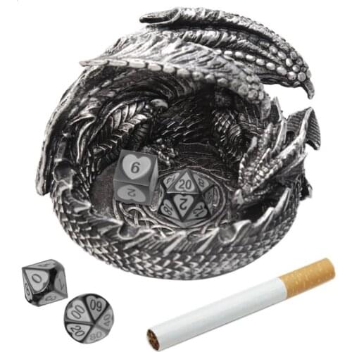 Dragon Dice Tray Dice Storage Box Container for Board Game ,Household Ashtray Birthday Gifts for Boys