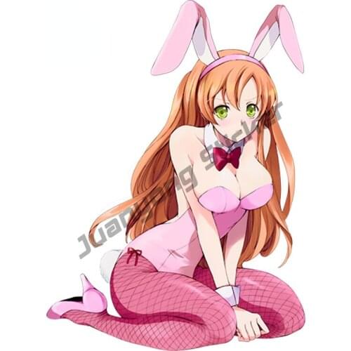 Sexy Cartoon Car Sticker Beautiful Woman Amagami SS - Tsukahara Hibiki for Guitar Truck Window Scratch-Proof Exterior KK13x12cm