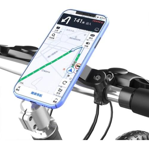 Adjustable Phone Holder Magnetic GPS Vehicle Mount Support Multiple Uses Vehicle Bracket Handlebar Stents G5AD
