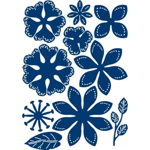 Luxurious 3D Flowers Metal Cutting Die Scrapbook Embossed Paper Card Album Craft Template Cut Die Stencils New for 2021 Arrive