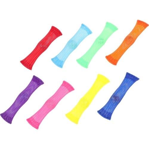 Sensory Toys Marbles Ball Autism ADHD Anxiety Therapy Toys EDC Stress Relief Hand Fidget Toys Braided Mesh Easy Bend With Marble