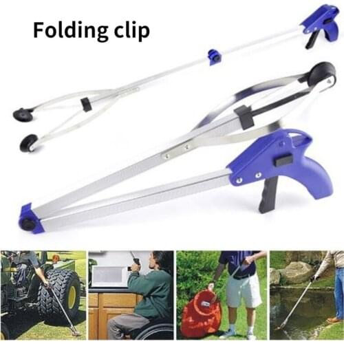 Folding Sanitary Garbage Clip Suction Cup Pick Up Clip Environmental Sanitation Gardening Cleaning Without Bending Over Tool
