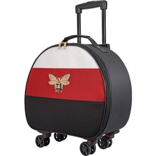 Universal wheel travel bag suitcase carry on trolley bag cabin brand Rolling luggage bag girl&women Fashion Boarding bag