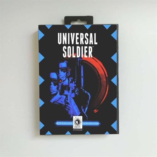 Universal Soldier - USA Cover With Retail Box 16 Bit MD Game Card for Sega Megadrive Genesis Video Game Console