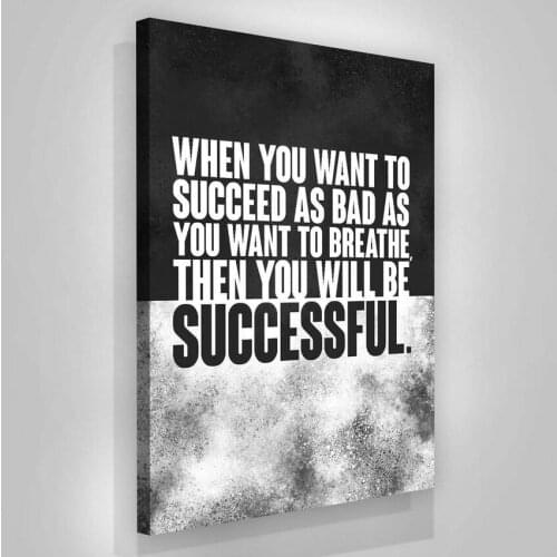 Inspirational Decorative Art Posters Painting As You Want To Breathe Motivational Prints Canvas Wall Art Picture For Living Room