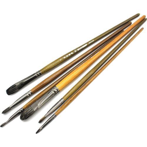 High-Grade Ferret Badger Professional Acrylic Hair Paint Brush Set Paintbrushes Artist For Chinese Art Oil Painting Supplies