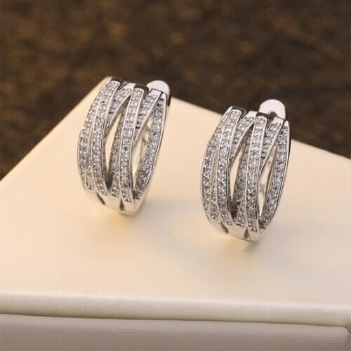 2021 Trendy Stainless Steel Cross Designer Hoop Earrings For Women Silver Color Statement Female Jewelry Wedding Party Gifts