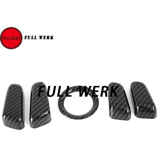 1 Set ABS Car Seat Adjustment Switch Button Cover Decoration Sticker Cap Trim fits for Hyundai Tucson 15-19 Interior Accessories