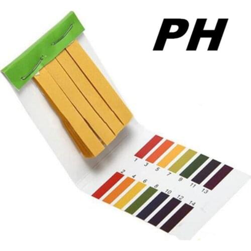 1set = 80 Strips! Professional 1-14 PH Litmus Paper Ph Test Strips Water Cosmetics Soil Acidity Test Strips With Control Card