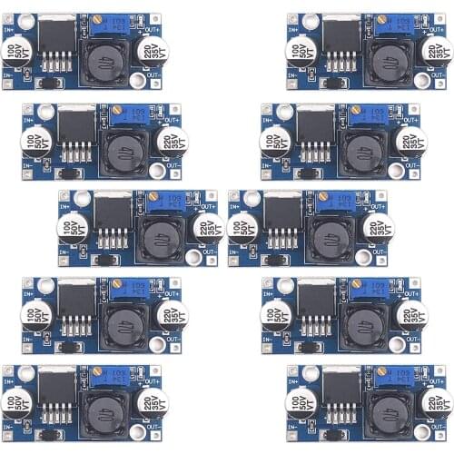 10 Pack LM2596 DC-DC Buck Converter Step Down Module Power Supply DIP Output 1.25V-30V 3A