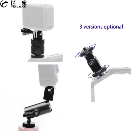 360 Rotate Adjustable Cold Shoe 1/4" Mount / Action Camera Tripod Adapter for Monitor Light Bracket for GoPro 9 8 Insta360 ONE R
