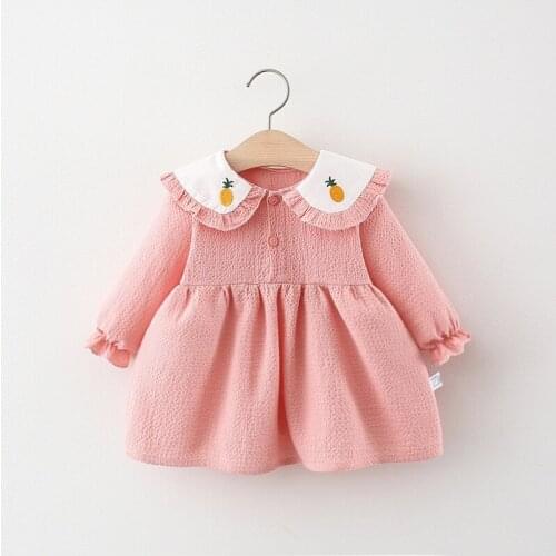 4 pieces/lot) 2021 New Arrival Girls Fall Dress 081702