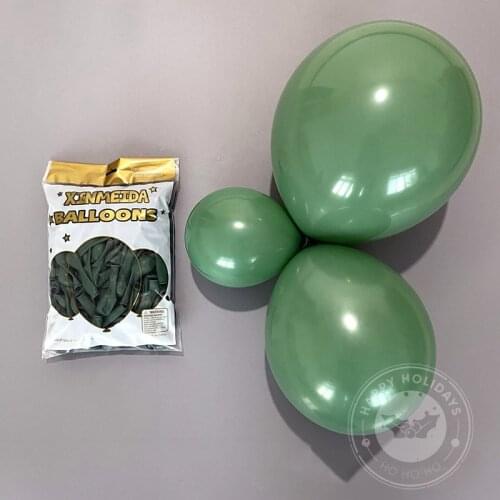 5/10/12/18inch Avocado Green Olive Green Apricot Balloon Decoration Jungle Theme Birthday Wedding Festival Background Decor