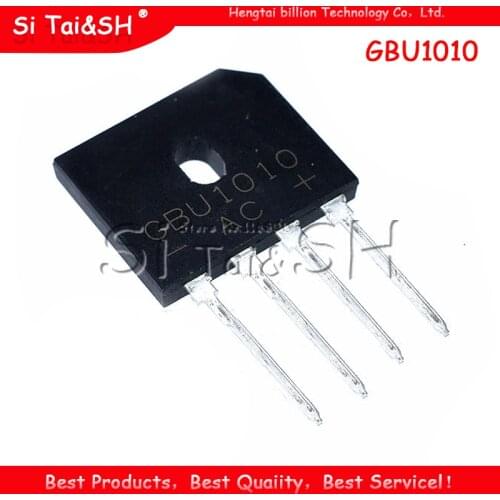 5PCS 10A 1000V DIP-4 diode bridge rectifier GBU1010