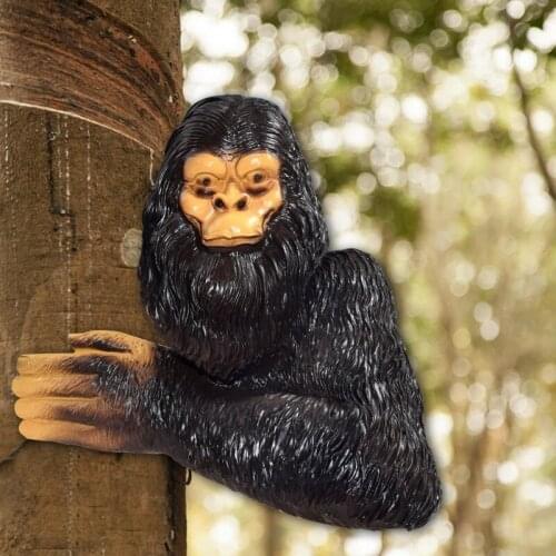 Garden Decoration Accessories Orangutan Resin Tree Pendant Family Fun Decoration Mini Garden Accessories Resin Embellishments