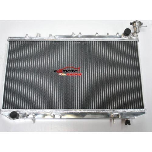All Aluminum Radiator For Nissan Primera P10 1.6 2.0 MT Manual With Cap 1990-1996 95 94 93 92 91 90