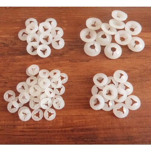 9mm/12mm width white hand washer for plush toy eyes nose finding--500pcs/lot