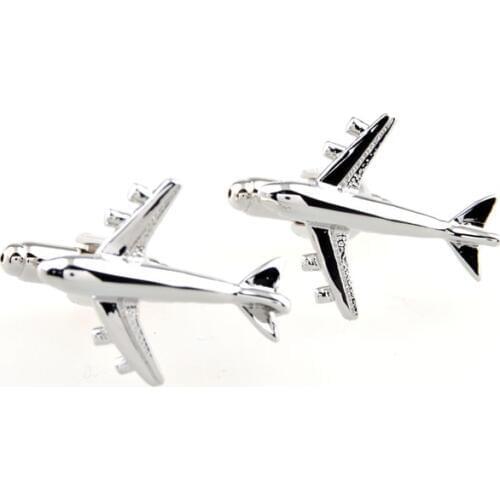 Free Shipping By DHL 2015 Sale Real Tie Clip Lepton Fashion Airbus Styling Cufflinks Mens Plane Cufflink For Men Gifts Cufflink