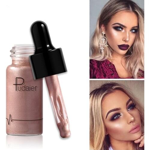Pudaier Shimmer Liquid Highlighter Lasting Brighten Concealer Eye Lip Face Glow Illuminating Makeup