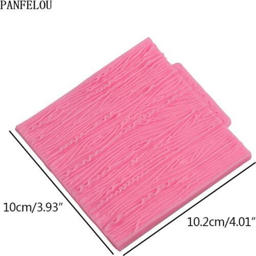 DIY 10.2*10 Wood grain Cakes Molds Silicone Mold Fondant Cake Chocolate Soap Candy Biscuit Sugar Mold Baking Kitchen Accessories