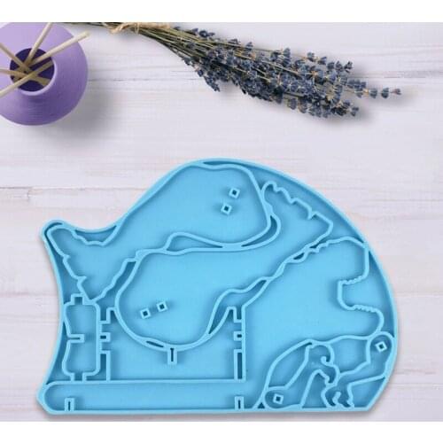 Dinosaur-shaped Shelf Wine Holder Mold Silicone Mold is Suitable for Resin Epoxy Resin Diy Craft Box Jewelry Making