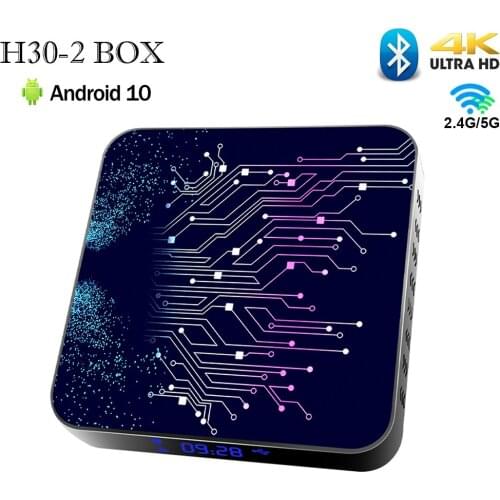 H30-2 Android 10.0 Smart Tv box 16GB 32GB 64GB 2.4G&5.8G Dual-Wifi android 10 ip tv box BT4.0 tv box 4k HD Set top box