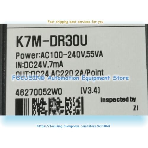 K7M-DR30U K7MDR30U K7M DR30U K120S Series PLC New