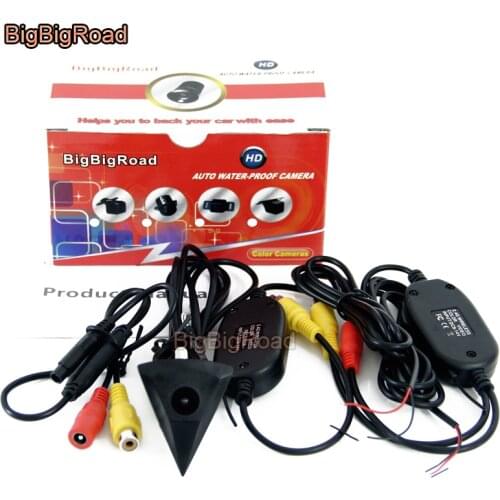 BigBigRoad Car Front View Logo Grill Camera For Volkswagen Transporter T3 T4 T5 T6 2003-2018 2019 2020